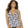 thumbnail image 1 of Swimsuits for All Women's Loop Strap Tankini Top, 1 of 3