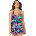 thumbnail image 1 of Swimsuits for All Women's Loop Strap Two-Piece Swimdress, 1 of 6