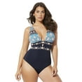 thumbnail image 1 of Swimsuits for All Women's Plunge One Piece Swimsuit, 1 of 4