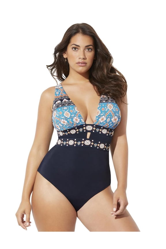 Women's Plunge One Piece Swimsuit