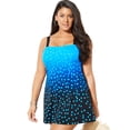 thumbnail image 1 of Swimsuits for All Women's Plus Size Princess Seam Swimdress, 1 of 6