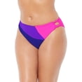 thumbnail image 1 of Swimsuits for All Women's Plus Size Romancer Colorblock Bikini Bottom, 1 of 3