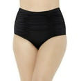 thumbnail image 1 of Swimsuits for All Women's Shirred High Waist Swim Brief, 1 of 2