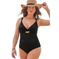 thumbnail image 1 of Swimsuits for All Women's Sweetheart Keyhole Underwire One Piece Swimsuit, 1 of 5