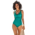 thumbnail image 1 of Swimsuits for All Women's V-Neck One Piece Swimsuit, 1 of 5