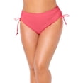 thumbnail image 1 of Swimsuits for All Women's Virtuoso Ruched Side Tie Tummy Control Bikini Bottom, 1 of 6