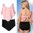 thumbnail image 1 of Swimsuits for Girls Ruffled Two Piece Girls' Swimwear with Chest Pad Tween Bathing Suits 12 Years, 1 of 6