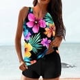 thumbnail image 1 of Swimsuits for Women Plus Size 2PCS Split Sports Swimsuit Tank Top and Shorts Swimsuit Set, 1 of 6