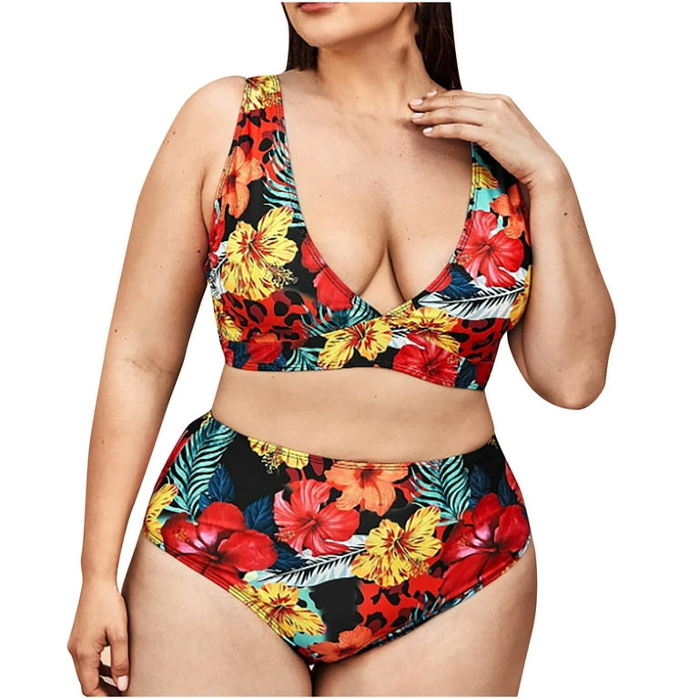 Swimsuits for Women Plus Size Swimsuit for Women Plus Size Split Bikini Swimsuit