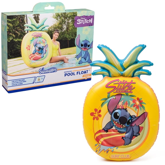 SwimWays Disney Stitch Oversized Pool Float, for Adults and Teens Age 14 & up