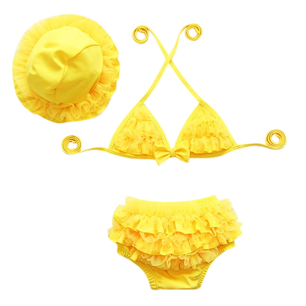 Swimwear Kids Swimsuit Girl Suit Bikini Bathing Baby Ruffle Girls