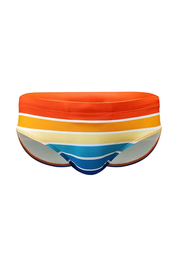 Swimwear Men Sexy Swim Briefs Pride Day Strips Swimsuits Swim Briefs Bikini Board Surf Shorts Trunk