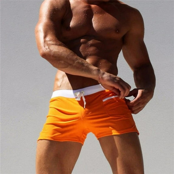 Swimwear Men Shorts Gym Short Quick-Drying Swimming-Trunks Spring Beach-Wear Bathing-Suit Summer Rash-Guard Sports Surf