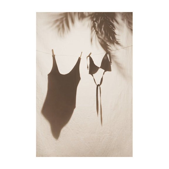 Swimwear Shadow Print Wall Art, Modern Wall Decor For Living Room Bedroom, 8x12 UNFRAMED