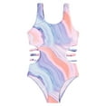 thumbnail image 1 of Swimwear for Girls Swimsuits Quick Dry Cross-Back Adjustable Strap Bathing Suit for Kids 5-14 Years Teen Swimsuits One Piece, 1 of 8