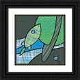 thumbnail image 1 of Swinford, Charles 15x15 Black Ornate Wood Framed with Double Matting Museum Art Print Titled - Patchwork Planets III, 1 of 4