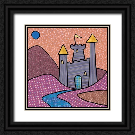 Swinford, Charles 20x20 Black Ornate Wood Framed with Double Matting Museum Art Print Titled - Calico Kingdom II
