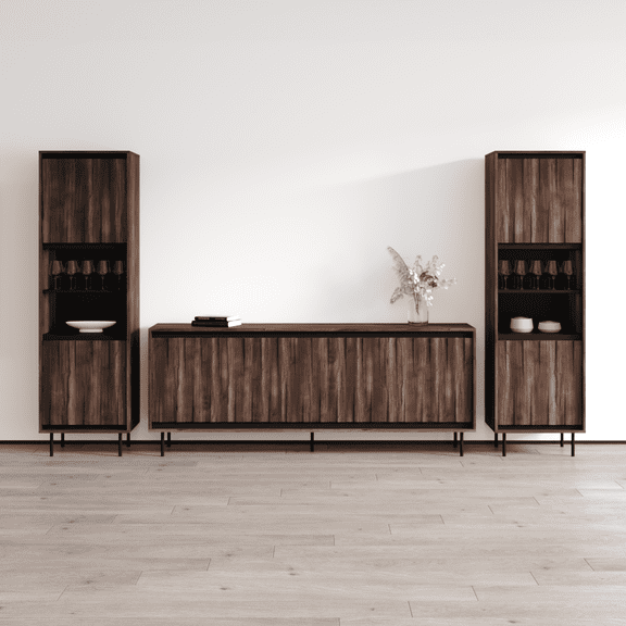 Swing 190 SB-BK-BK Entertainment Center