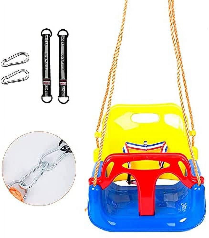 CelaWork 3in1 Swing Set Adjustable Hanging Seat for Kids, Playground