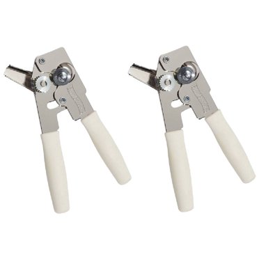 SWING-A-WAY Can Opener – Compact Manual – Steel Cushion Grip – White Handle – Model 107wh