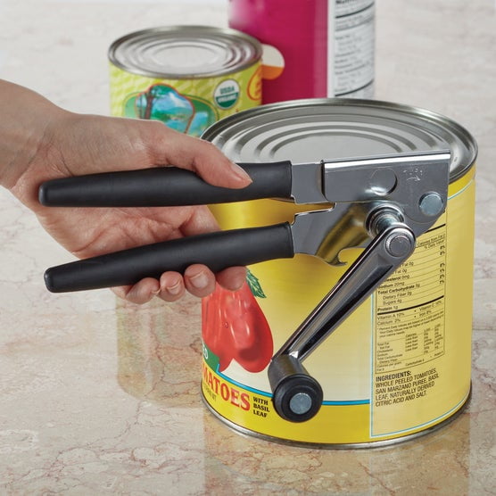 Swing-A-Way Crank Turn Handle Can Opener, Black