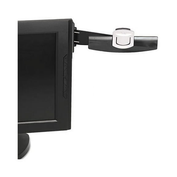 Swing Arm Copyholder Adhesive Monitor Mount, Plastic, 30 Sheet Capacity, Black