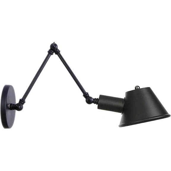 Swing Arm Wall Lamp, Adjustable Vintage Metal Wall Lights,Hardwired Wall Mounted Wall Sconce for Entryway Lobby Kitchen Bathroom Bedroom Living Room Hallway,B0042f
