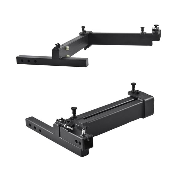 Swing Away Hitch Adapter, 90° Swing Arm, 320 lbs Heavy Duty Hitch Extension, Passenger Side Bike Rack Swing Away Hitch for Cars, Trucks, SUVs, Anti-Rattle & Locking Design