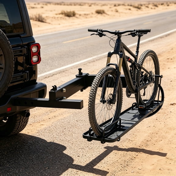 Swing Away Hitch Adapter 90 for 2-Inch Receiver, 320 lbs Heavy Duty Steel Swing Arm for Bike and Cargo Carrier, Fits SUVs Trucks