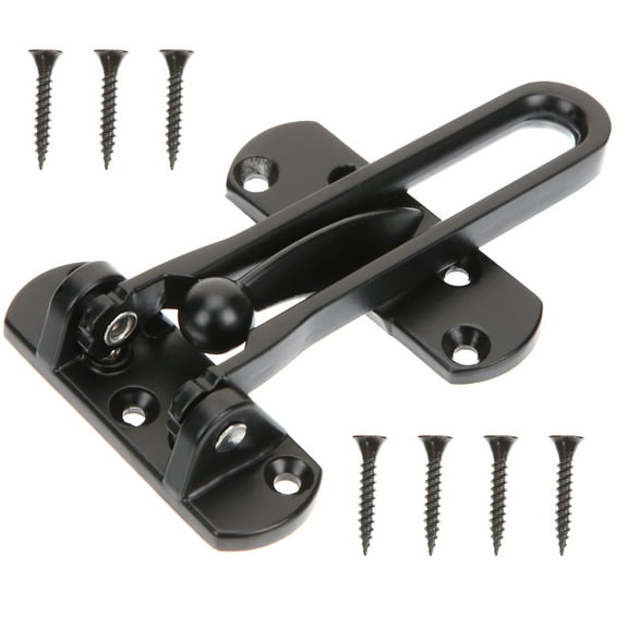 OUNONA Security Door Lock Bar with Emergency Release, Heavy Duty Zinc Alloy for Enhanced Home Safety and Door Reinforcement