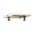 thumbnail image 1 of Swing Canopy Cover Outdoor Swing Top Replacement Cover Waterproof Swing Canopy for Backyard Patio Swing Chair Canopy with Side Holes Straight Edge for Garden Outdoor Beige (1Pcs), 1 of 2