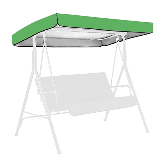 Swing Canopy Replacement Top for 3-Seat Outdoor Swing - Waterproof Sun Shade Cover for Patio, Porch, and Garden Swing, Summer Shade Structure Replacement (83x48x7 Inch, Swing Not Included)
