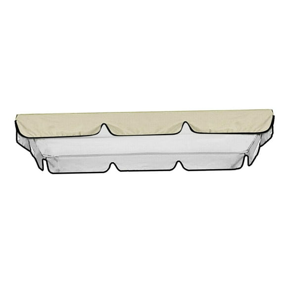 Swing Canopy Replacement Top Cover Awning Cover Rainproof 3 Seater Sizes Sunshade Easy to Install Swing Top Cover Swing Cover for Outdoor Beige