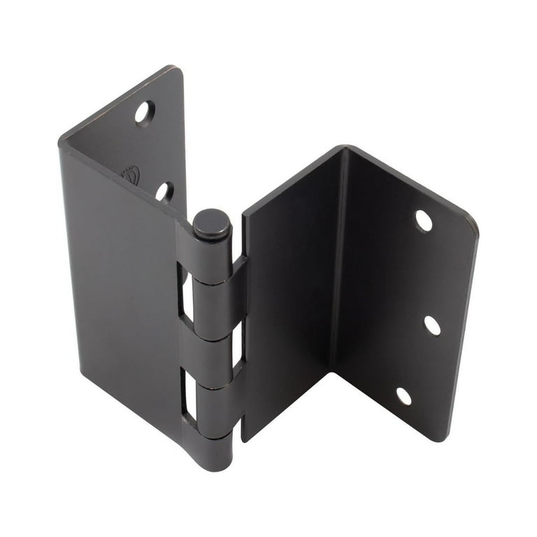 3-1/2 in. Offset Black H Hinge (2-Pack) 3-1/2 in. Offset Black H Hinge (2-Pack)