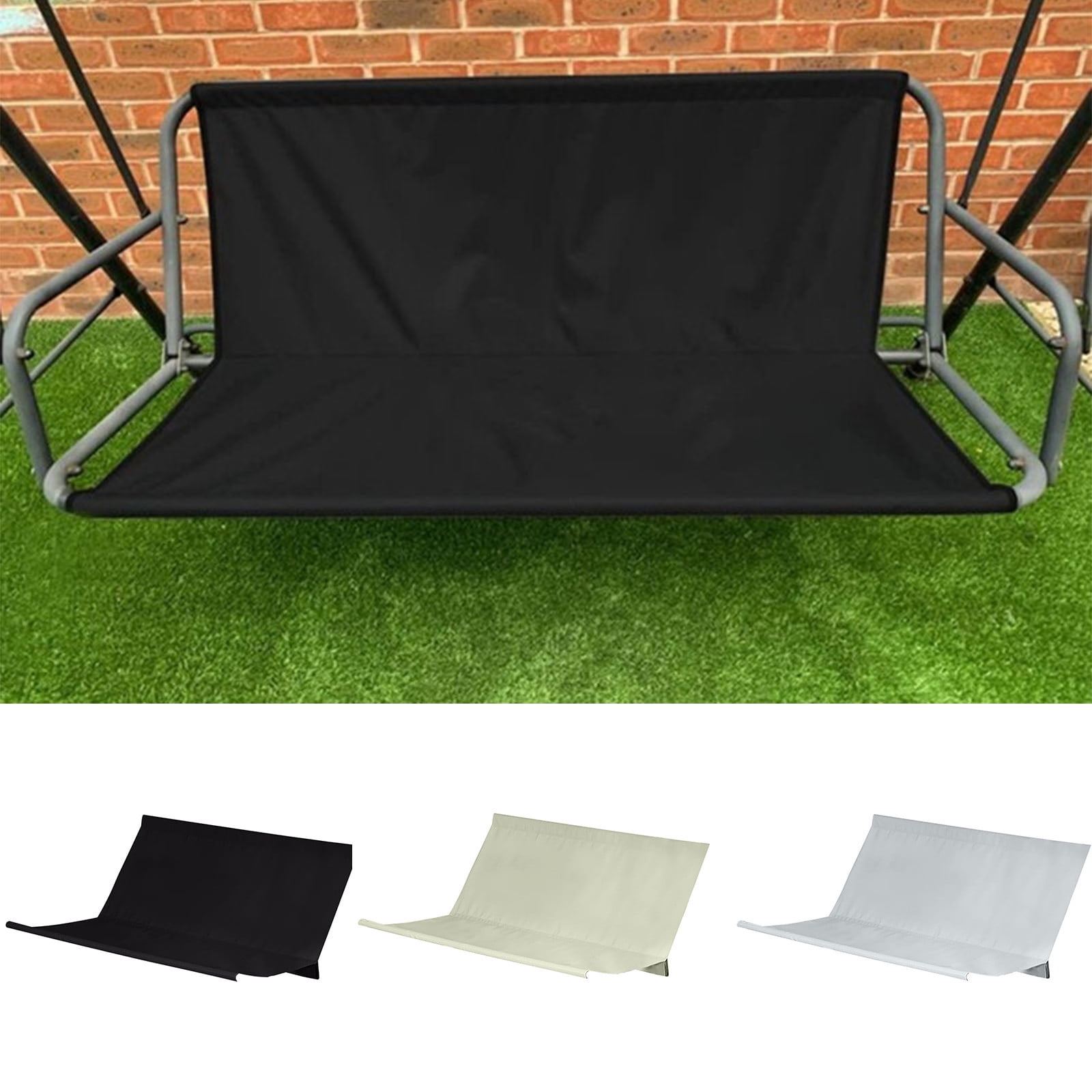 Swing Cover Chair Bench Replacement Cover for Outdoor,2/3 Seat 600D Thickened Oxford Waterproof Swing Seat Cover,Foldable UV Resistant Swing Seat Cushion Furniture Cover for Patio Garden