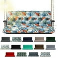 thumbnail image 1 of Swing Cushions 3 Seater Replacement, Waterproof Porch Swing Cushions, Thicken 5" Bench Cushions for Outdoor Furniture With Backrest , Patio Loveseat Sofa Pads（summer,40*71in）, 1 of 7