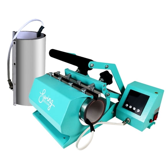 Swing Design 20oz & 30oz Tumbler Heat Press  - Turquoise