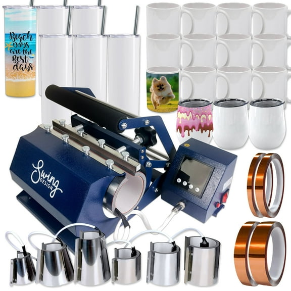 Swing Design 7-in-1 Tumbler Press 20oz/30oz Bundle - Navy