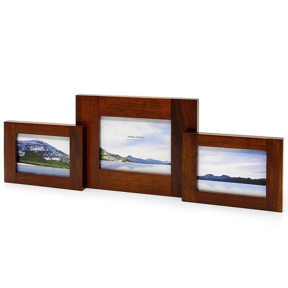 The SPECTRUM PIVOT Triple Walnut 6x4 7x5 6x4 frame