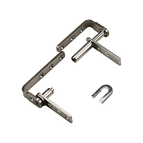Swing Door Hinge Set, Stainless Steel Double Action Hardware for Interior Cafe and Room Divider Door Installations