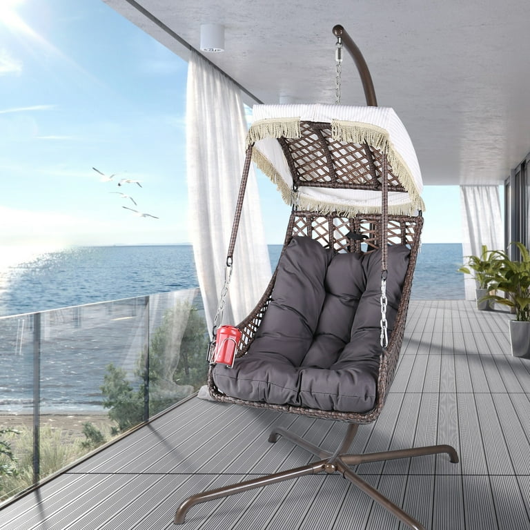 Outdoor Nest Hammock Swing Chair With Stand Swing Egg Chair