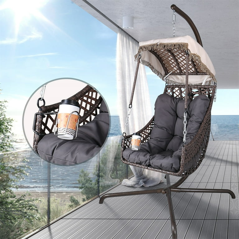 Hanging hammock chair with stand hotsell