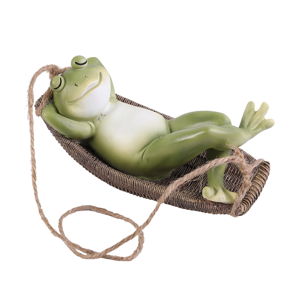 Swing Frog Outdoor Hanging Frogs Decor Garden Structures for The ...