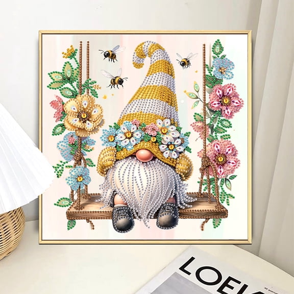 Swing Gnome Diamond Art Painting Kit