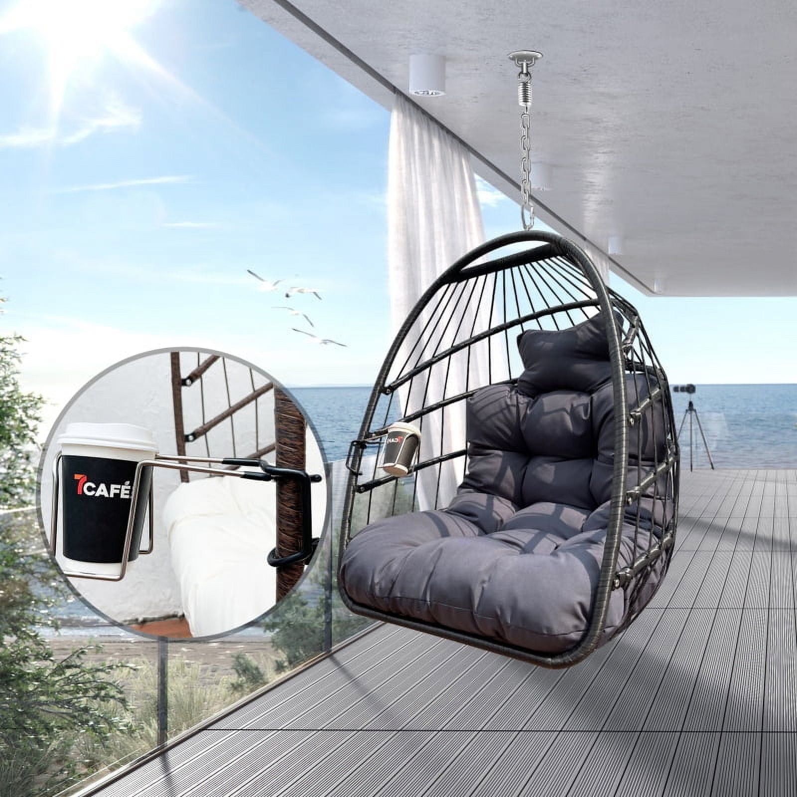 Swing Hammock Egg Basket Chairs Without Stand Indoor Outdoor, UV