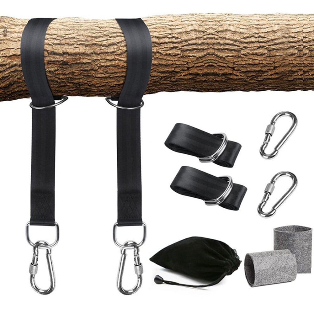 Swing Hanging Tree Swing Hanging Straps Kit Carabiner Garden Swing
