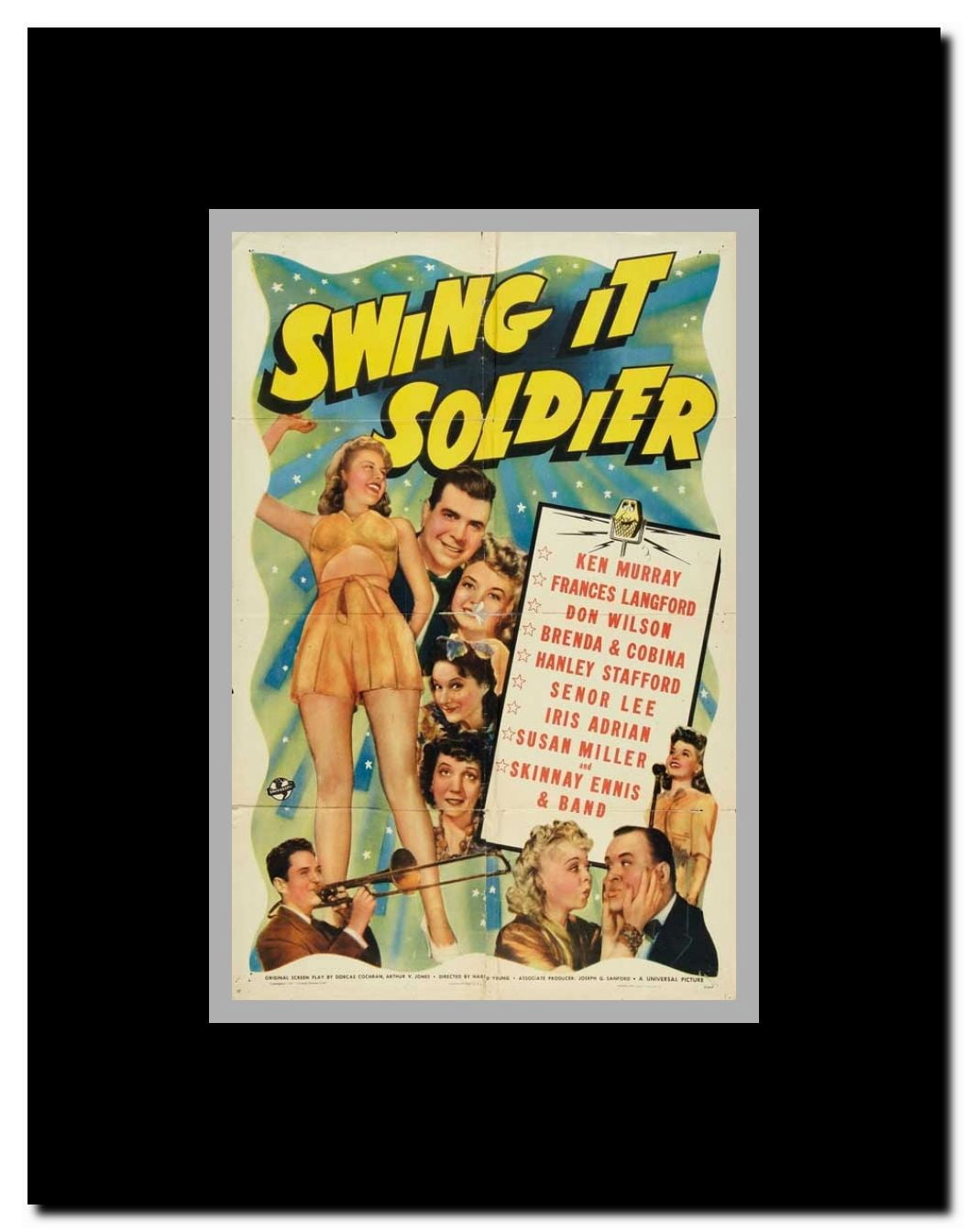 Swing It Soldier Framed Movie Poster
