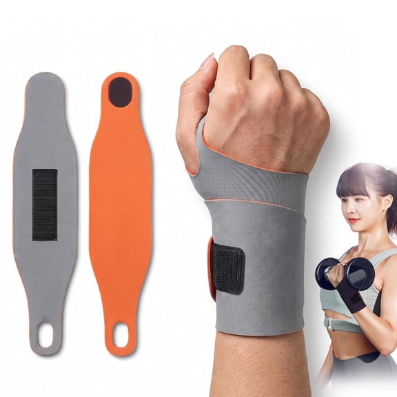 Swing Lock Pro Golf Wrist Wrap, Golf Wrist Support Trainer for Stability & Swing Control, Adjustable Breathable Comfort Fit(Gray,2PCS)