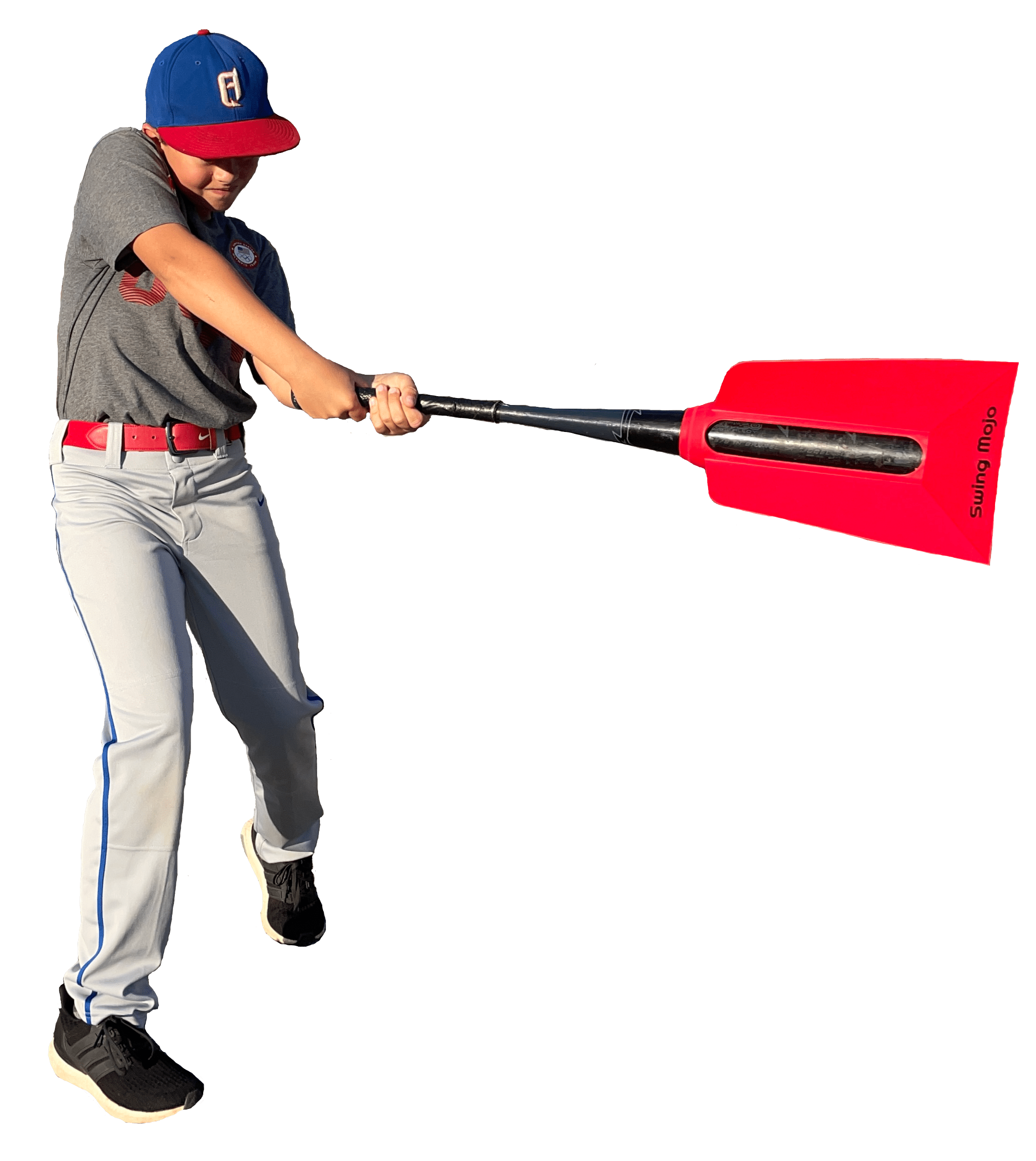 Swing Mojo 2.0 - Baseball/Softball Air Resistance Bat Speed Training Aid | Youth to Adult | NEW/IMPROVED