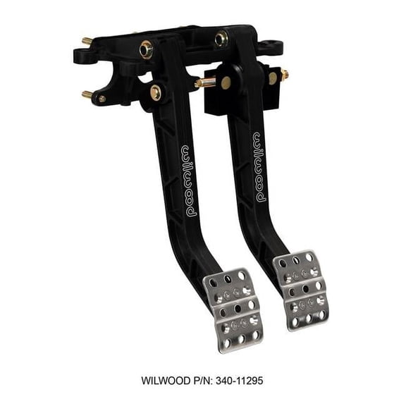 Swing Mount Brake & Clutch Pedal - Black